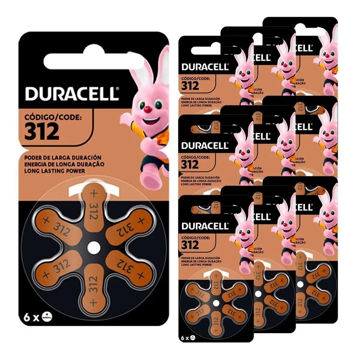 Duracell Pilha Auditiva Nº 312 Com 60 Unidades