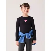 Infantil - Blusa Menina Bimbi Manga Longa de Ribana Canelada