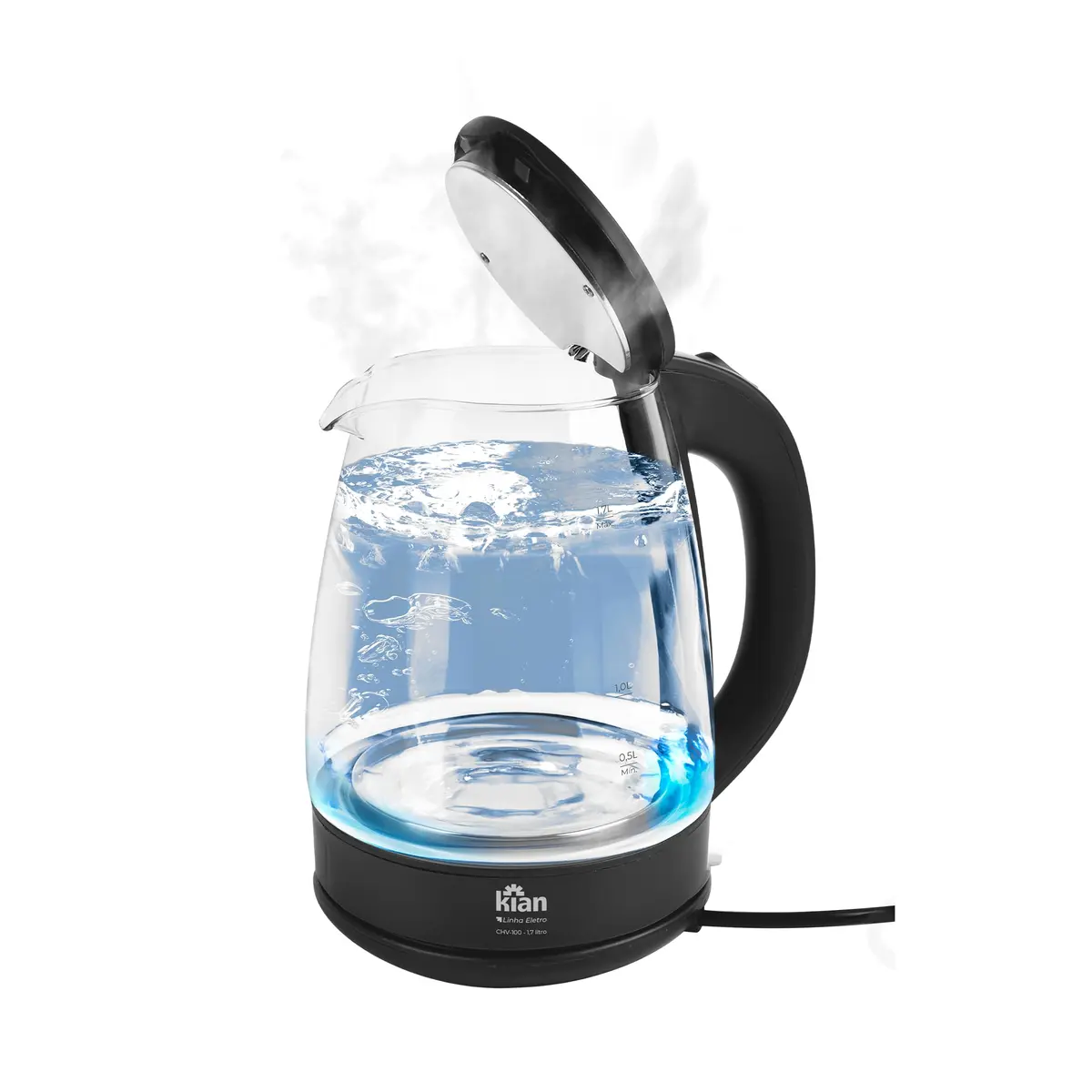 Chaleira Elétrica 1,7L Vidro 220V CHV-100 Kian - 1