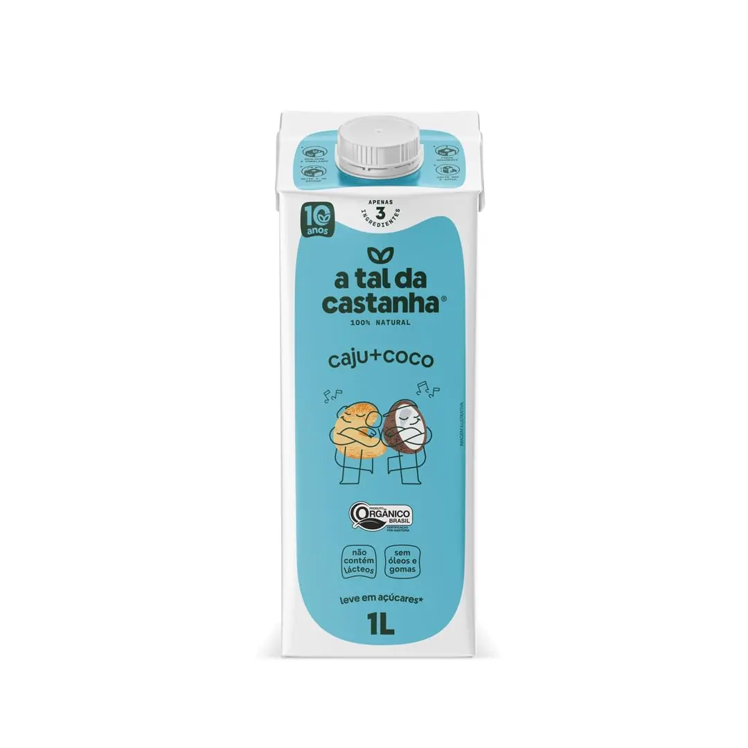 Leite Vegetal A Tal da Castanha de Caju + Coco Caixa 1L