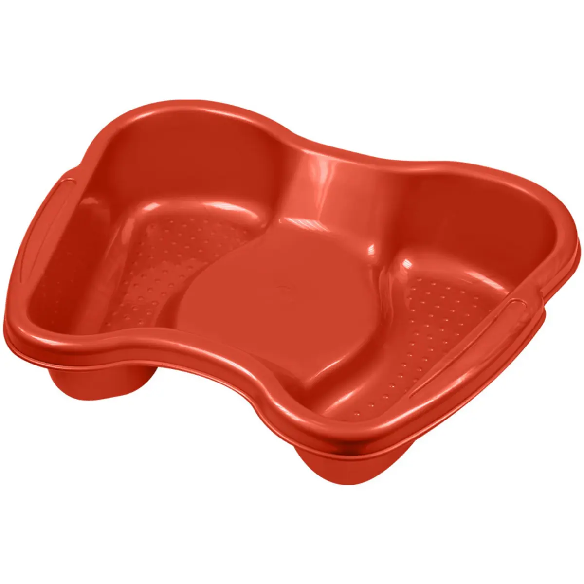 Bacia para Pedicure Santa Clara, Vermelho | Superfície lisa que torna a limpeza rápida, prática e higiênica