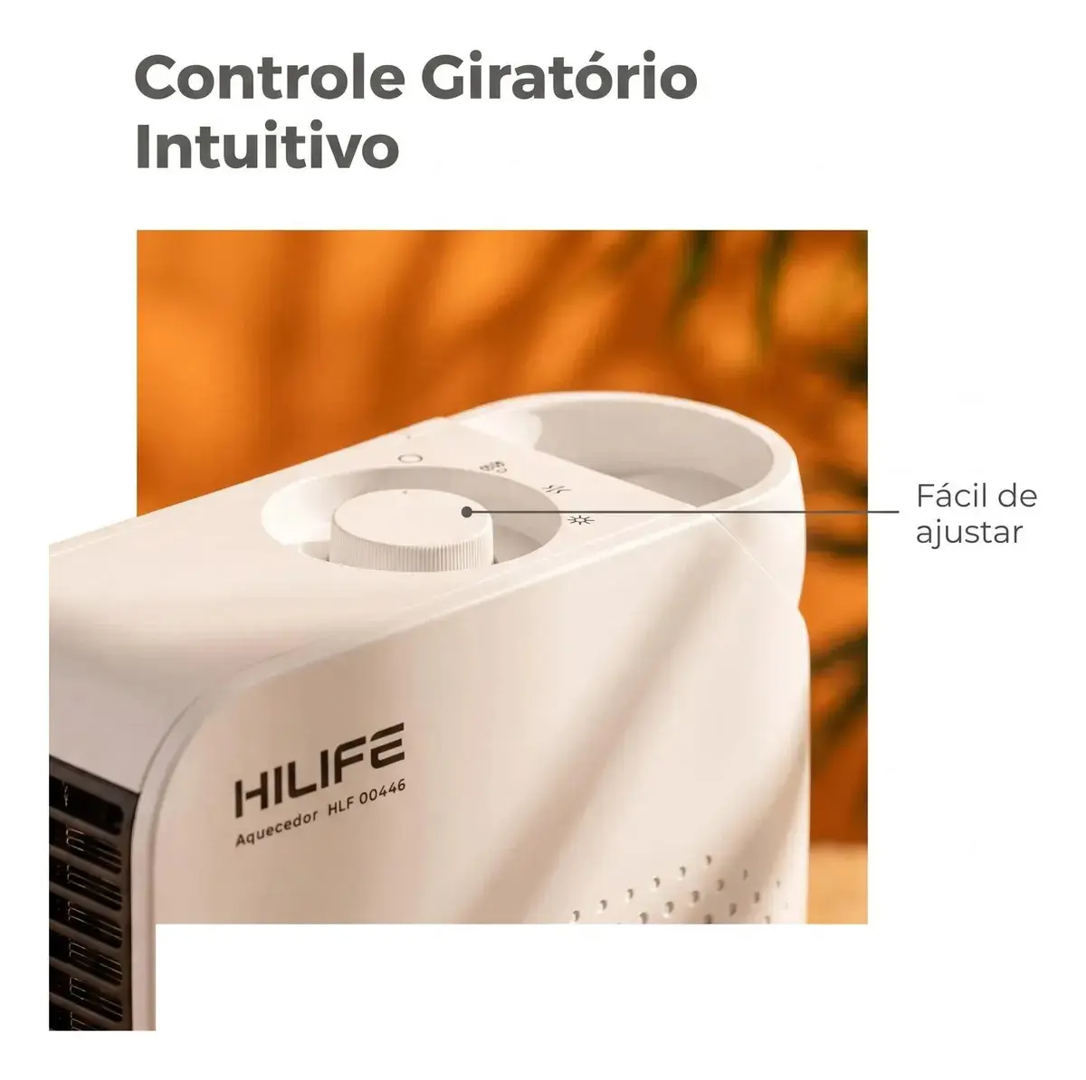 Aquecedor De Ar Elétrico Portátil Hilife Branco 1500w/2000w Branco thumbnail 3
