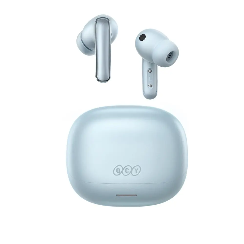 Fones de Ouvido QCY MeloBuds N65, Bluetooth 6.0, IA Adaptativa ANC, 50H | com Cancelamento Ativo de Ruído de -60dB, Hi‑Res LDAC, Som Espacial, 50H, 8 Mics ENC para Chamadas Nítidas, Sem Fio TWS, IPX5 - 1