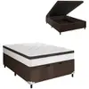 Cama Box Casal 138x188cm Ortopédica com Baú Molas Ensacadas Portobel Noah - 1