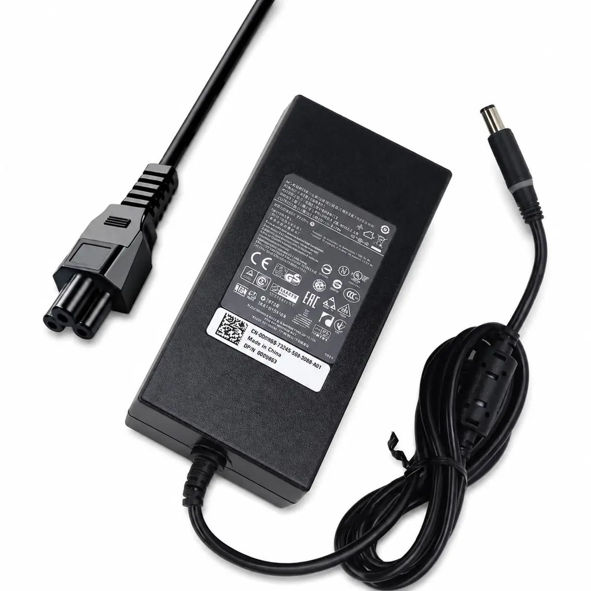 Fonte Carregador para Notebook Dell Série Gamer G3 G5 G7, Linha Precision, Compatível com Alienware 13, 15,17, 18, M14x, M15x, M17x R3 / R4 19.5V 180W 9.23A 7.4 x 5.0mm Com Cabo de Força