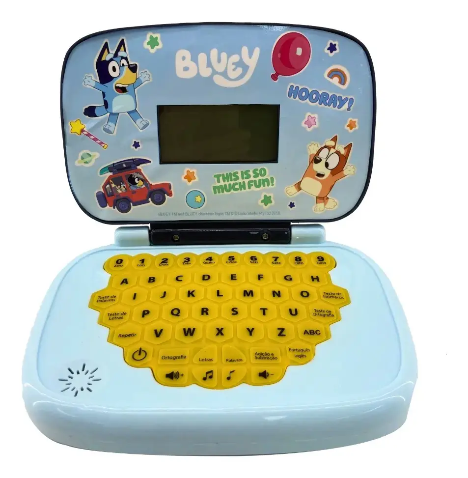 Laptop Infantil Educativo Candide Bluey Bilíngue Colorido