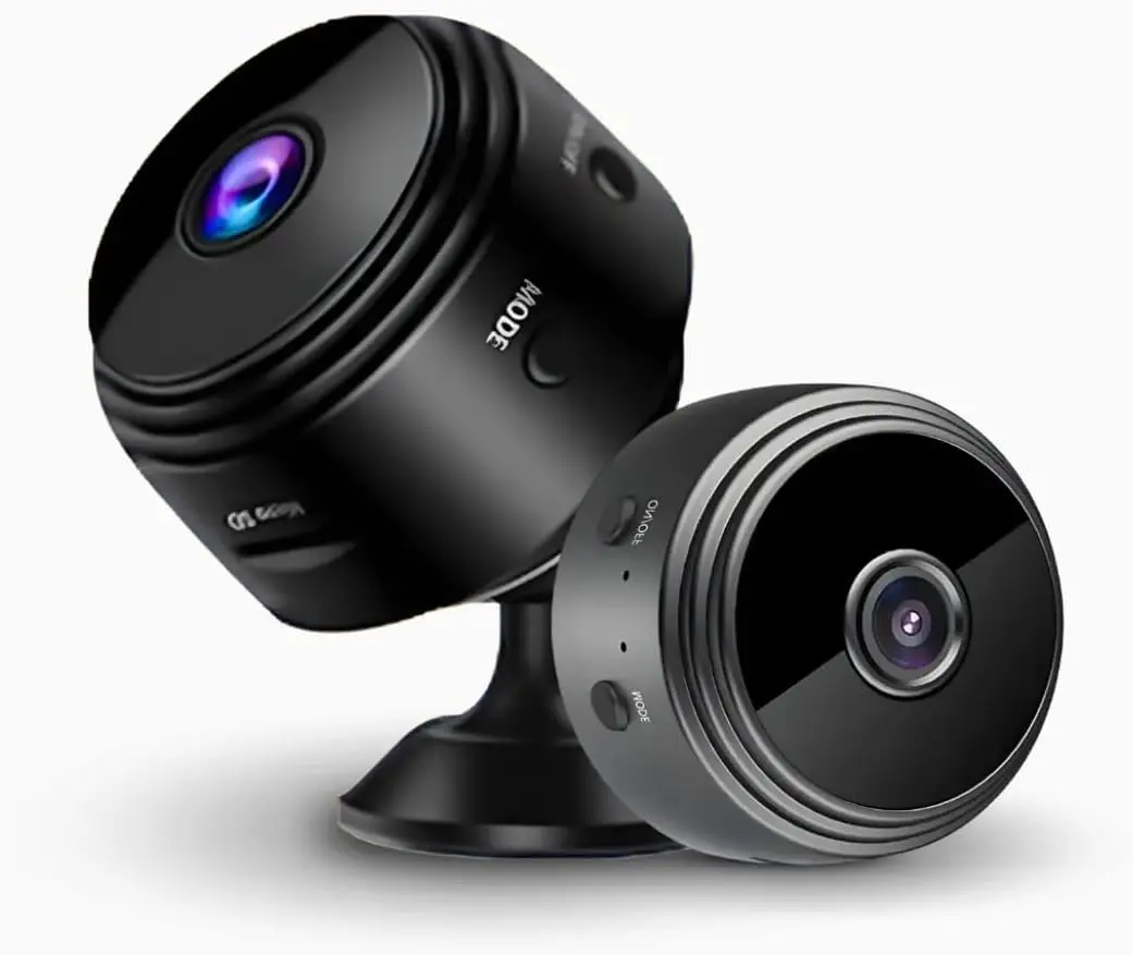 Mini Câmera A9 Wi-Fi, Full HD 1080p, Ângulo 150°, Monitoramento Via App, Preta