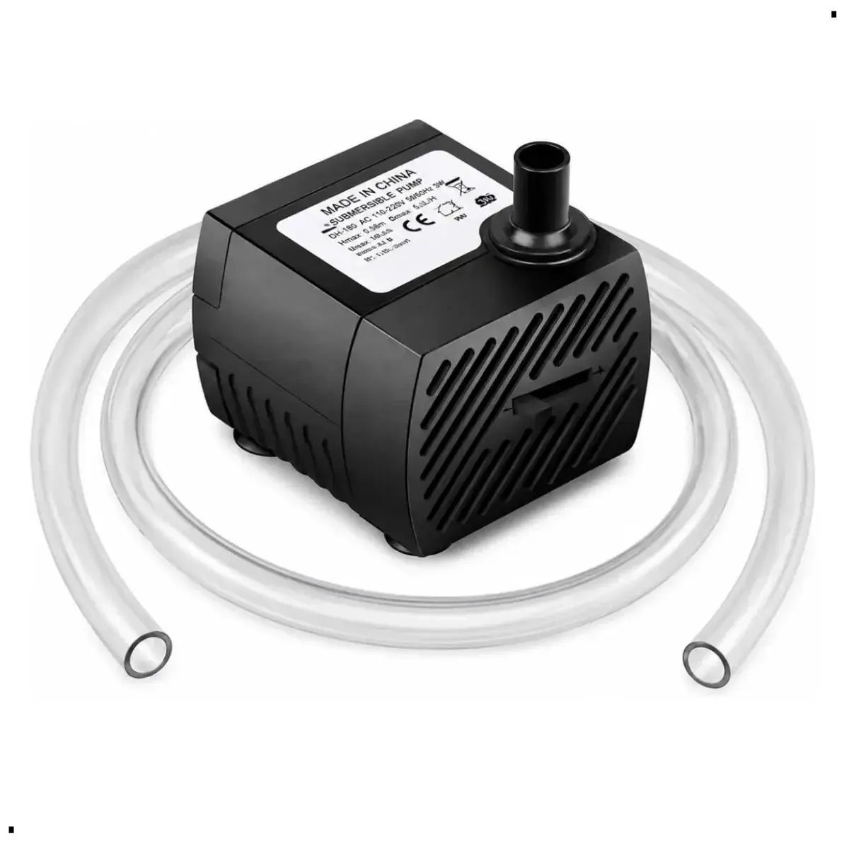 Bomba Submersa Aquário Fontes Bebedouro Pet Água Bivolt + Mangueira 50cm Bombinha Motor Silenciosa