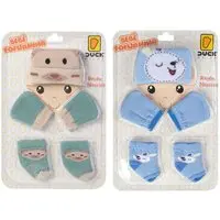 Infantil - Kit 2 conjunto enxoval toca luva e meia recém nascido , conjunto fofo, ideal para usar em qualquer momento