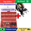 [MOEDAS R$ 14]  Kit Ferramentas 46 Peças com Chave Catraca e Lanterna Tática Recarregável - 1