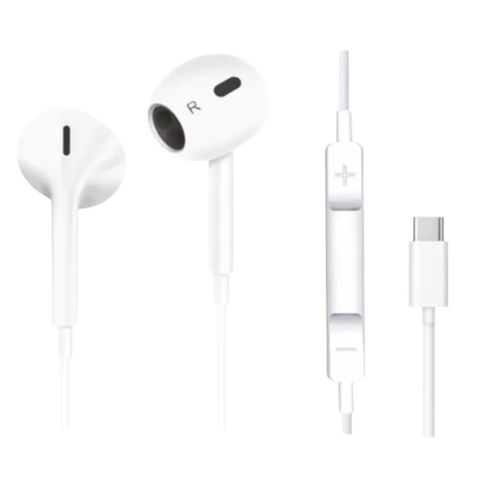 Fone de Ouvido com Fio Premium Tipo-C, Som Balanceado, com Microfone e Volume, Anti-Ruído (Até 99,15%), Cabo Anti-Emaranhamento - Compatível com Samsung, Motorola, LG e Smartphones USB-C - 3G - 1