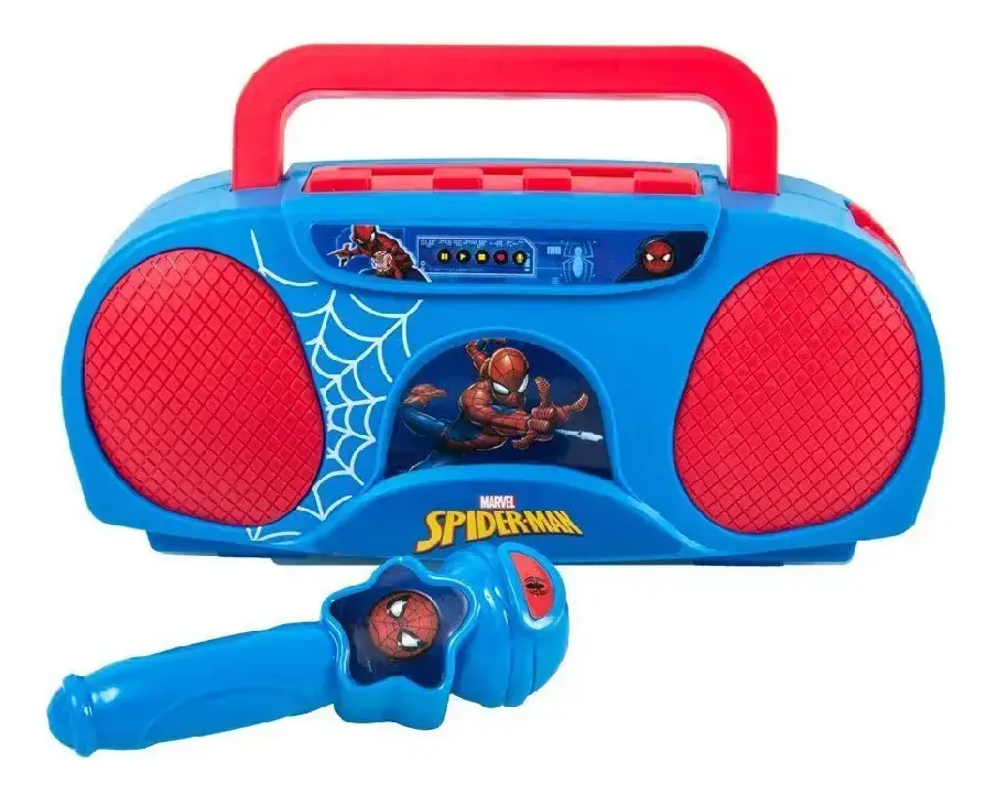 Boombox Karaoke 5871 Infantil Homem Aranha Candide thumbnail 3