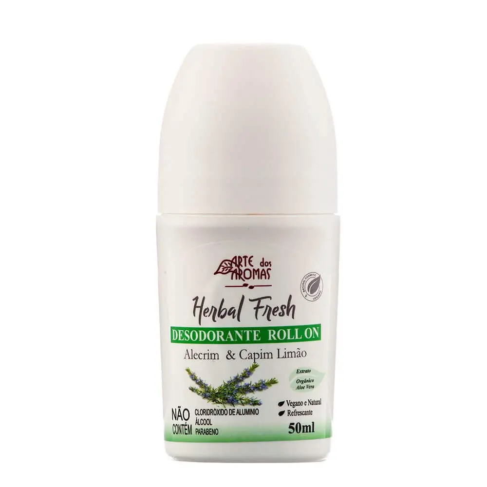 Desodorante Roll On Alecrim Vegano Arte dos Aromas 50ml
