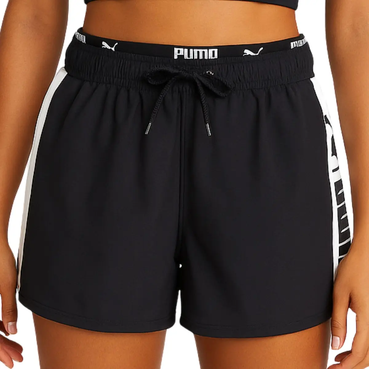 Board Short Feminino Puma Com Bolso Praia Verão Dry Fast
