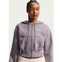 Blusão Cropped Nike Sportswear Phoenix Fleece Feminino - 1