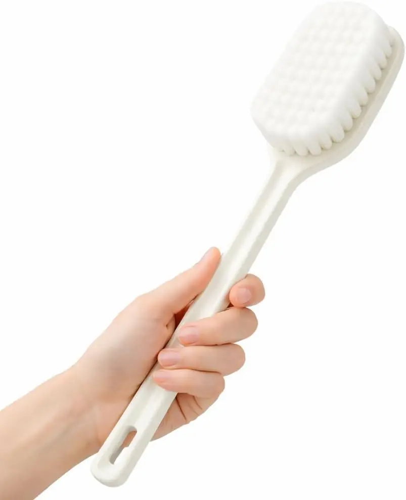 Escova de Banho com Cerdas Macias e Cabo Longo 40cm Limpeza Suave e Alcance das Costas Relaxante - 1