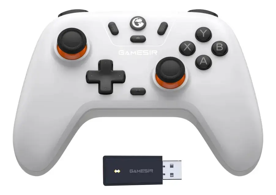 Controle Gamesir T4 Nova Lite Sem Fio Para Pc Switch Android Ios Steam Celular Hall Effect Cor Branco