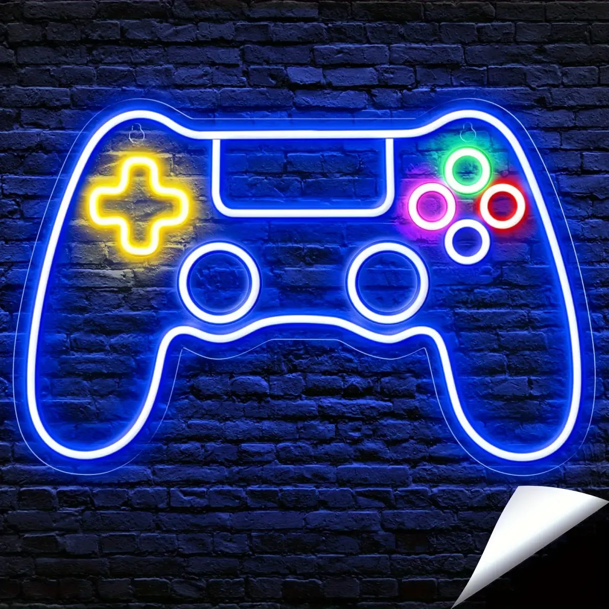 Gamer sinal de néon controlador de jogo led sinal de luz de néon para festa homem caverna decoração do quarto melhores presentes do jogador para meninos crianças luz da noite