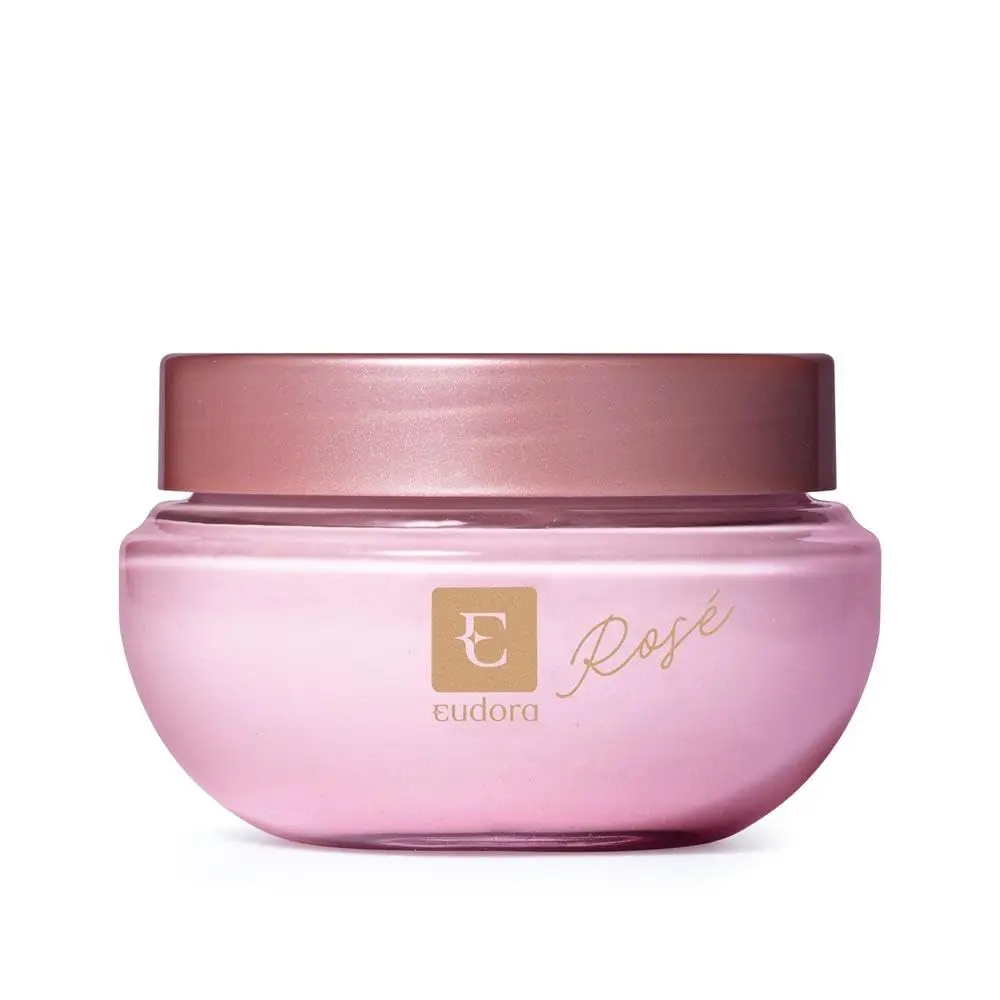 Eudora Creme Acetinado Desodorante Hidratante Corporal Eudora Rosé 250g