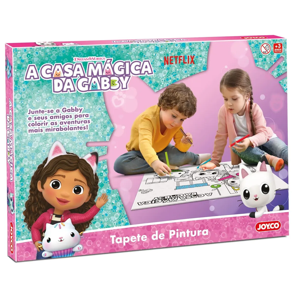 JOY.CO Tapete de Pintura Infantil A Casa Mágica da Gabby