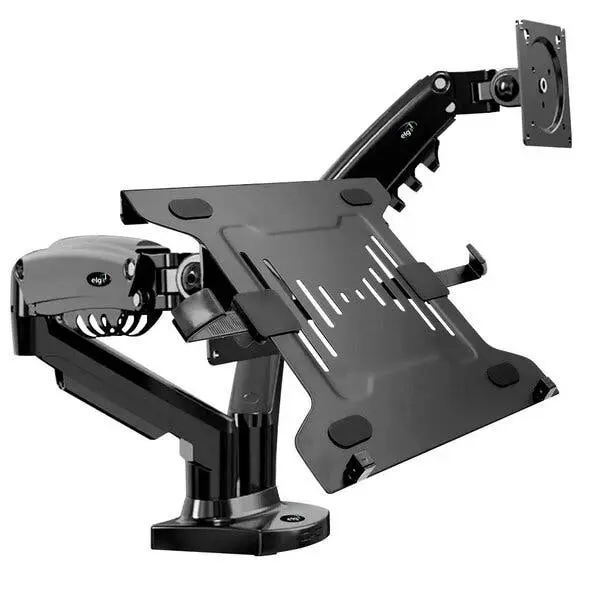Kit Suporte Articulado Monitor E Notebook Pistão F160n + Band - 1