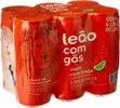 Pack de Matte Leão Limão com Gás Lata 290ml, 6 unidades - 1