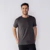 Camiseta Básica Masculina De Algodão Peruano Marc Alain Grafite - 1