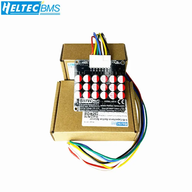 Heltec Titanate LTO Capacitor Equalizador Ativo Balanceador 6S 5S 4S Bateria Áudio Automotivo Lifepo4 Lítio Lipo Balanceador de Grupo