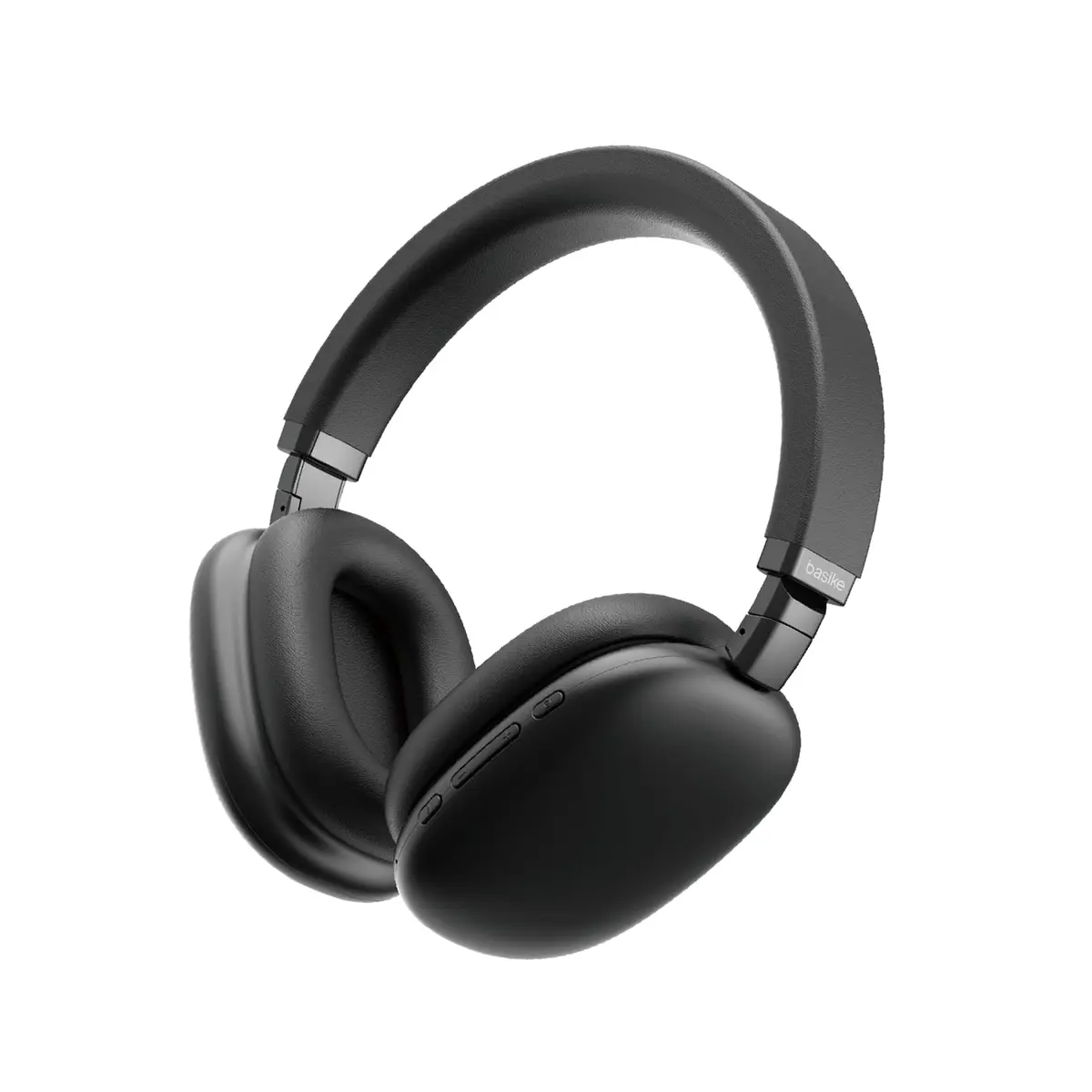 Basike Fones de Ouvido Sem Fio, Headphone Bluetooth on-ear com Microfone | ANC Cancelamento do Ruído, Até 50 Horas de Música, HQ001B (Preto)
