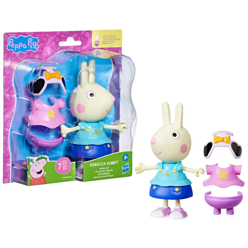 Peppa Pig Estilos Divertidos Rebecca Coelho, Figura de Acao - 1