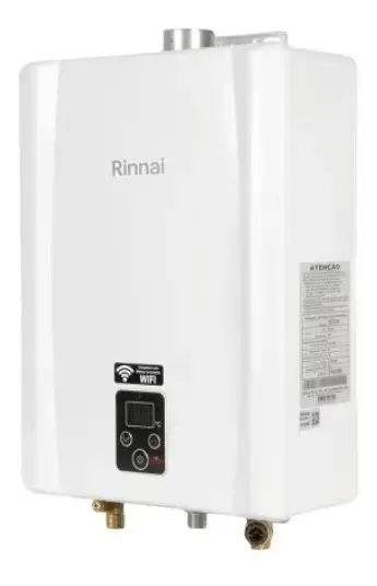 Aquecedor Digital GLP E21 21L Rinnai Branco REU-E211FEHB - 1