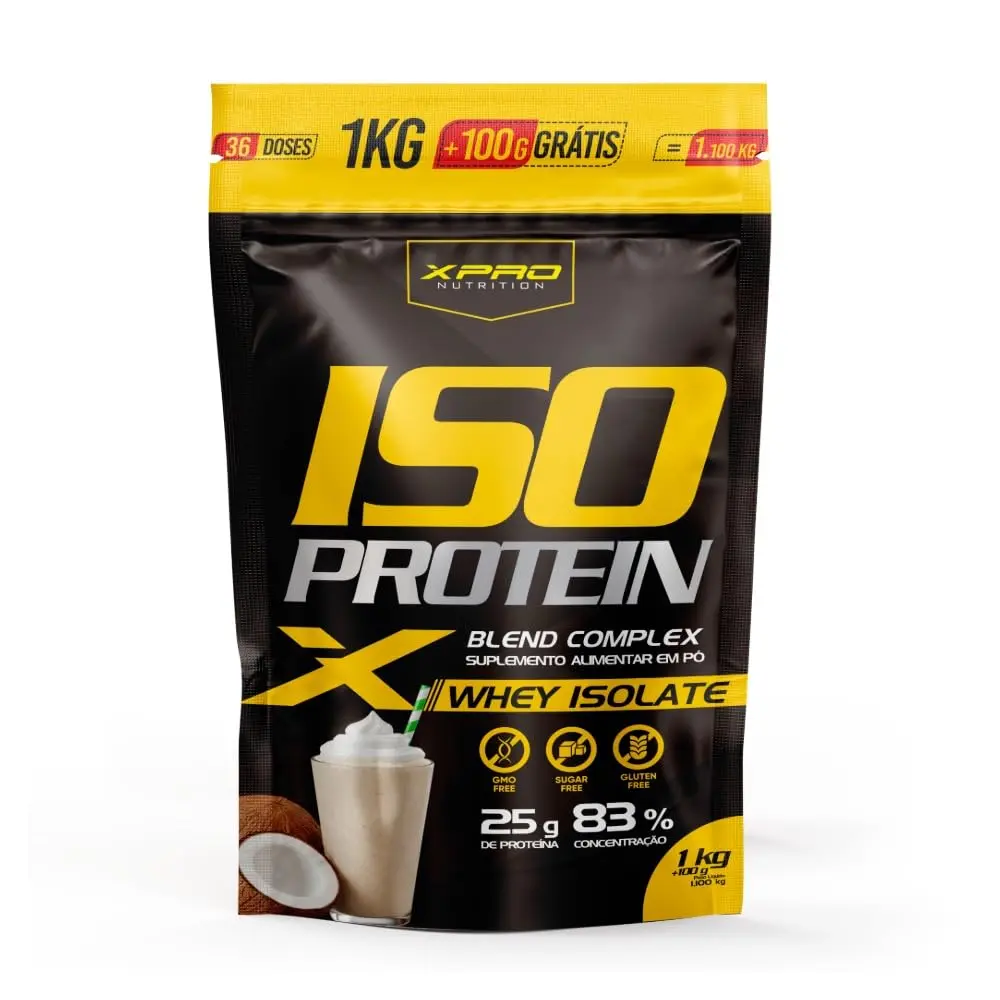 Whey Protein Iso Protein Blend Complex - XPRO Nutrition (1,1Kg, Frapê de coco) - 1