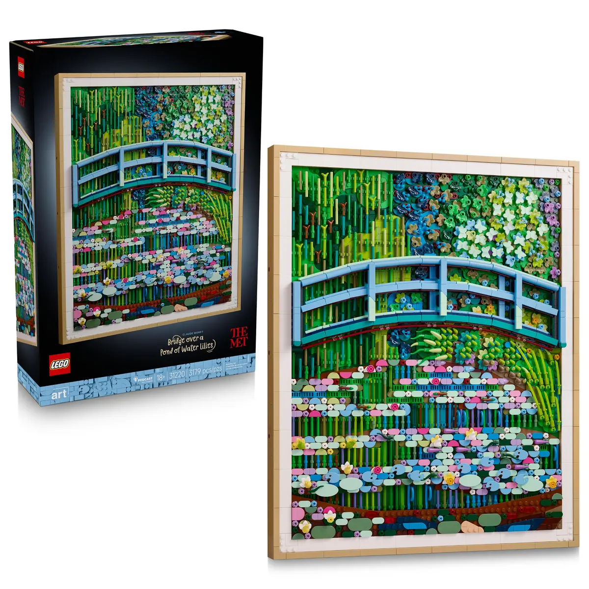 LEGO ART Claude Monet: Ponte sobre uma Lagoa de Lírios 31220 (3.179 Peças) - 1