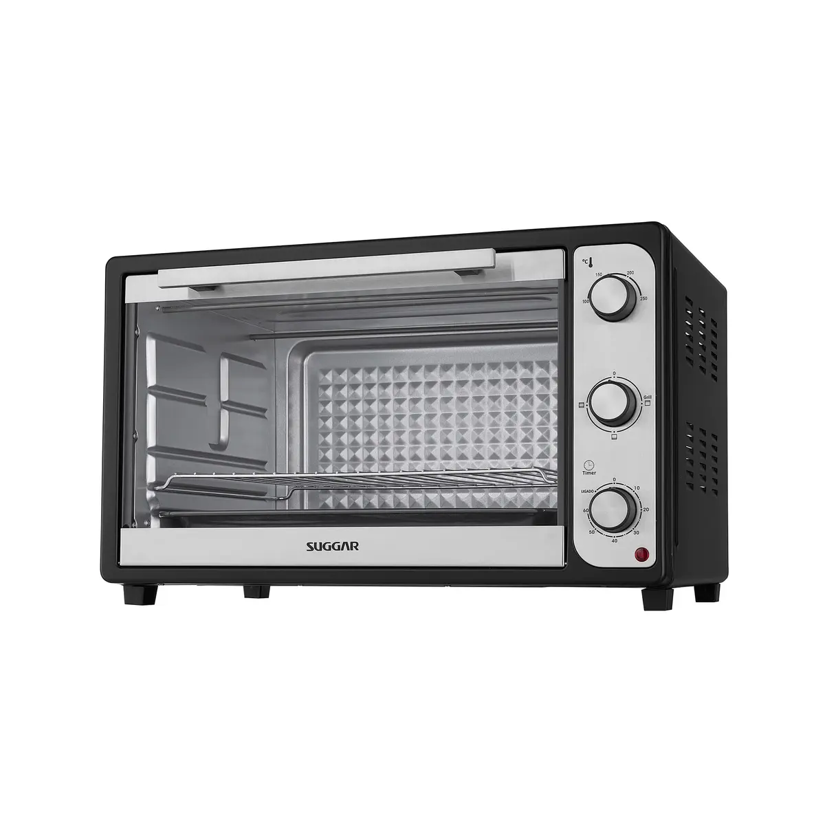 SUGGAR Forno ELÉTRICO 60 LITROS FUNÇÃO Grill Preto 127V FE6011PT