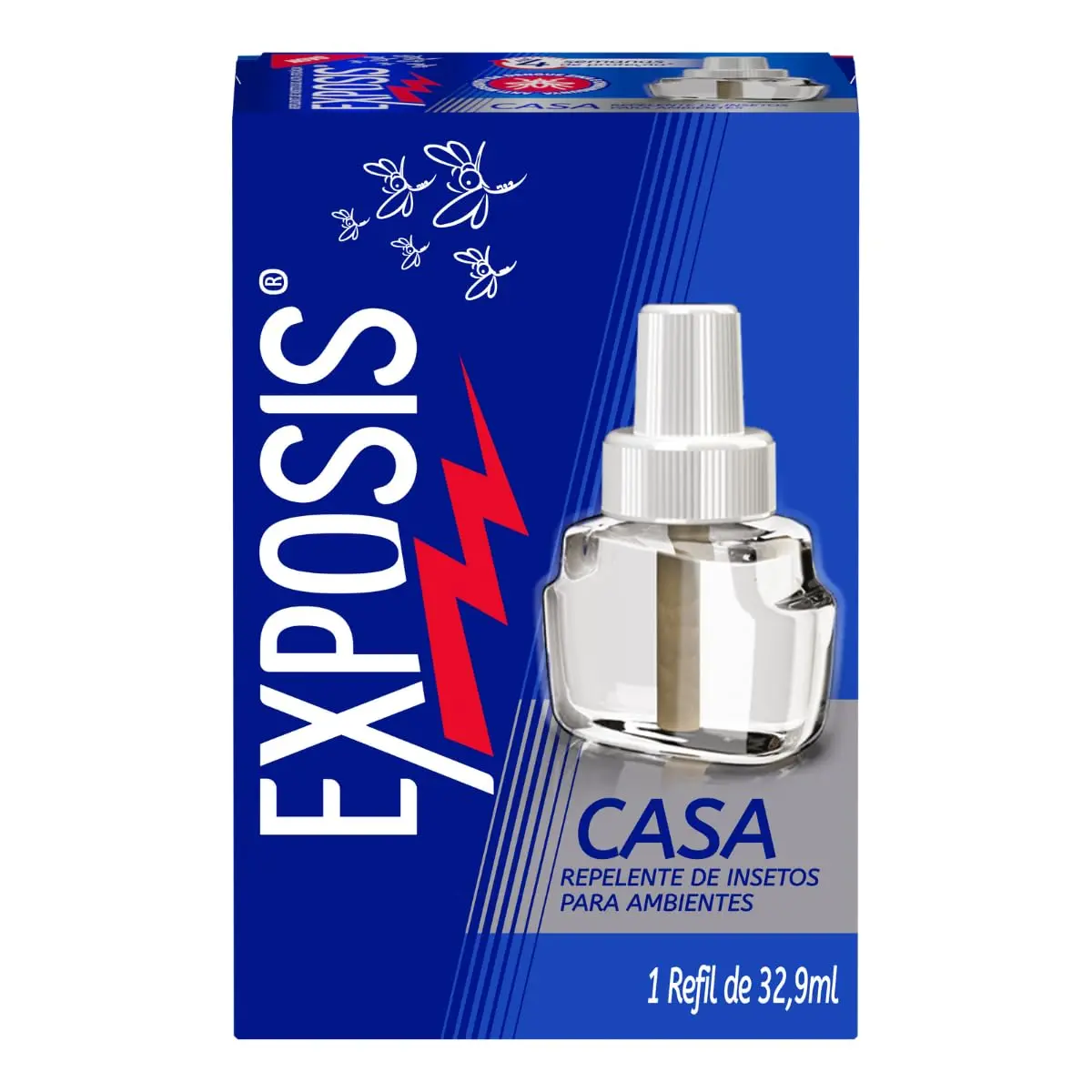 Exposis Casa, Repelente Eletrico Líquido, 1 Refil de 32,9ml