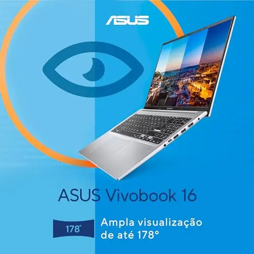Notebook ASUS Vivobook 16 Intel Core i7, 16 GB, 512 GB SSD, W 11 Home, 16'' FHD, Cool Silver - X1605VA-MB763W thumbnail 5