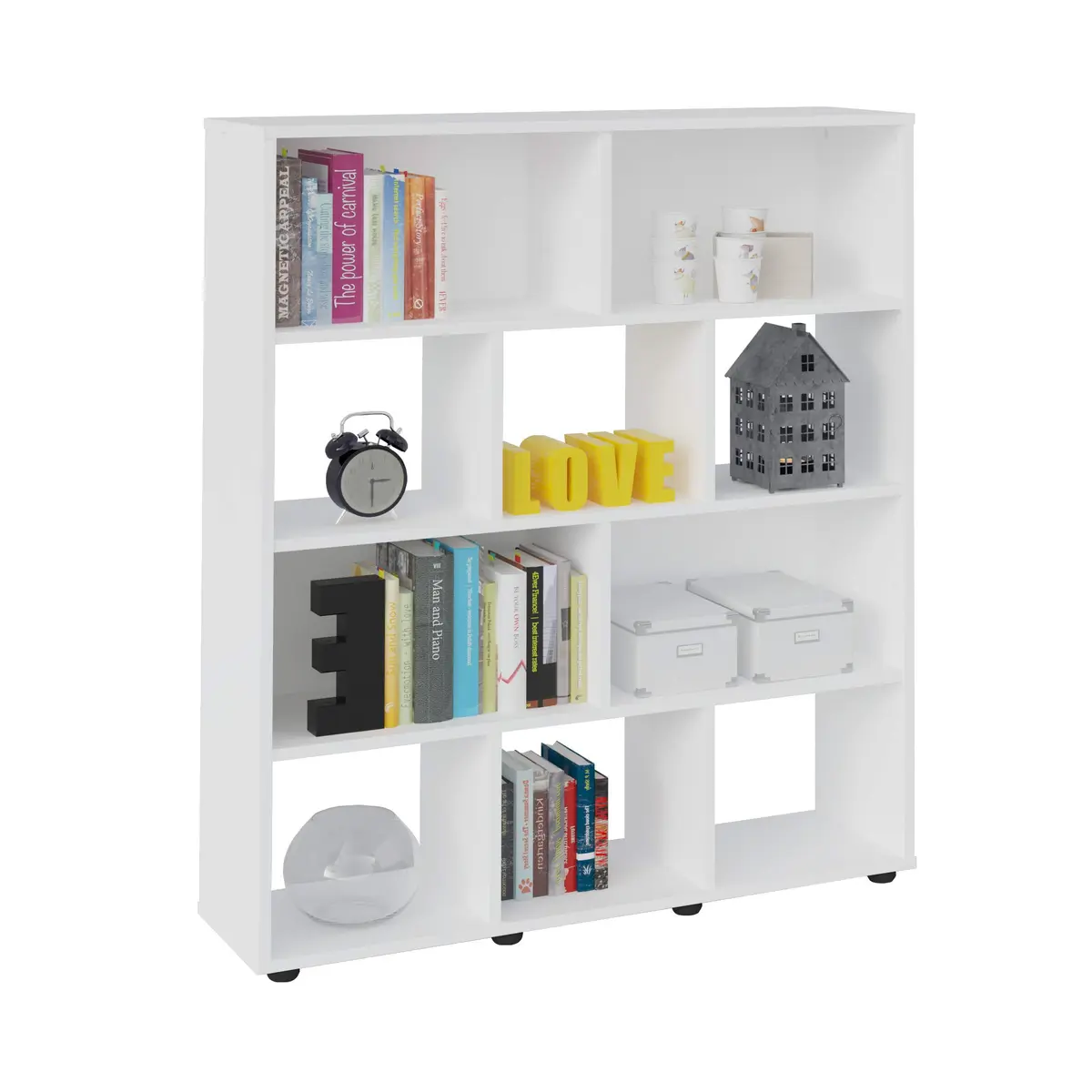 Artely Estante Organizadora Book com 10 Nichos, Branco - 1