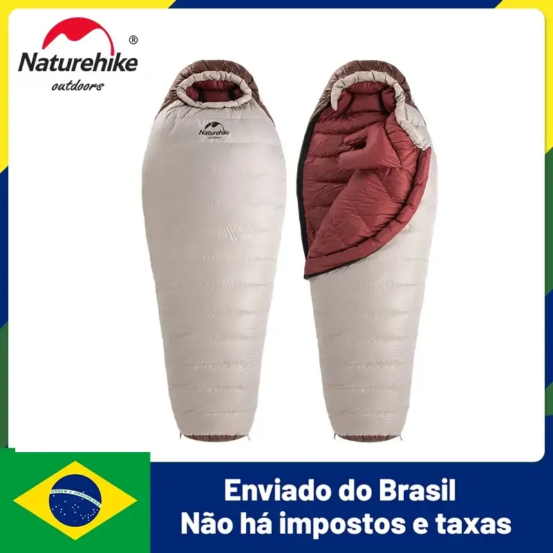Naturehike snowbird saco de dormir ultraleve acampamento à prova dwaterproof água múmia saco de dormir pato para baixo saco de dormir inverno sacos de dormir - 1