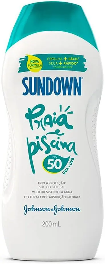 Protetor Solar Corporal em Creme Sundown Praia e Piscina, FPS 50, 200ml - 1
