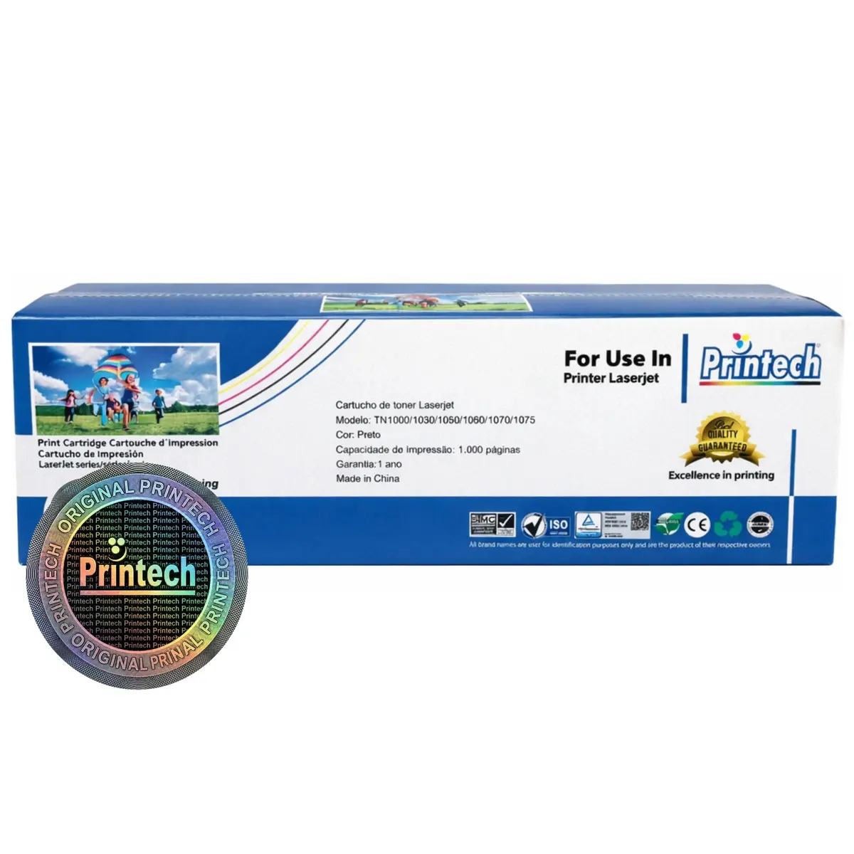 Toner TN1060 TN1000 Compatível Brother – Printech 100% Novo para HL-1212W, HL-1202, DCP-1602, DCP-1512, DCP-1617