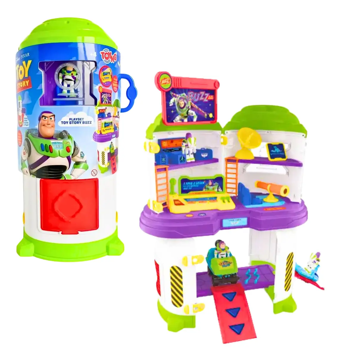 Playset Buzz Lightyear Toy Story Nave Espacial com Boneco e Acessórios – Brinquedo Disney Pixar Interativo +3 Anos Toyng Disney Pixar