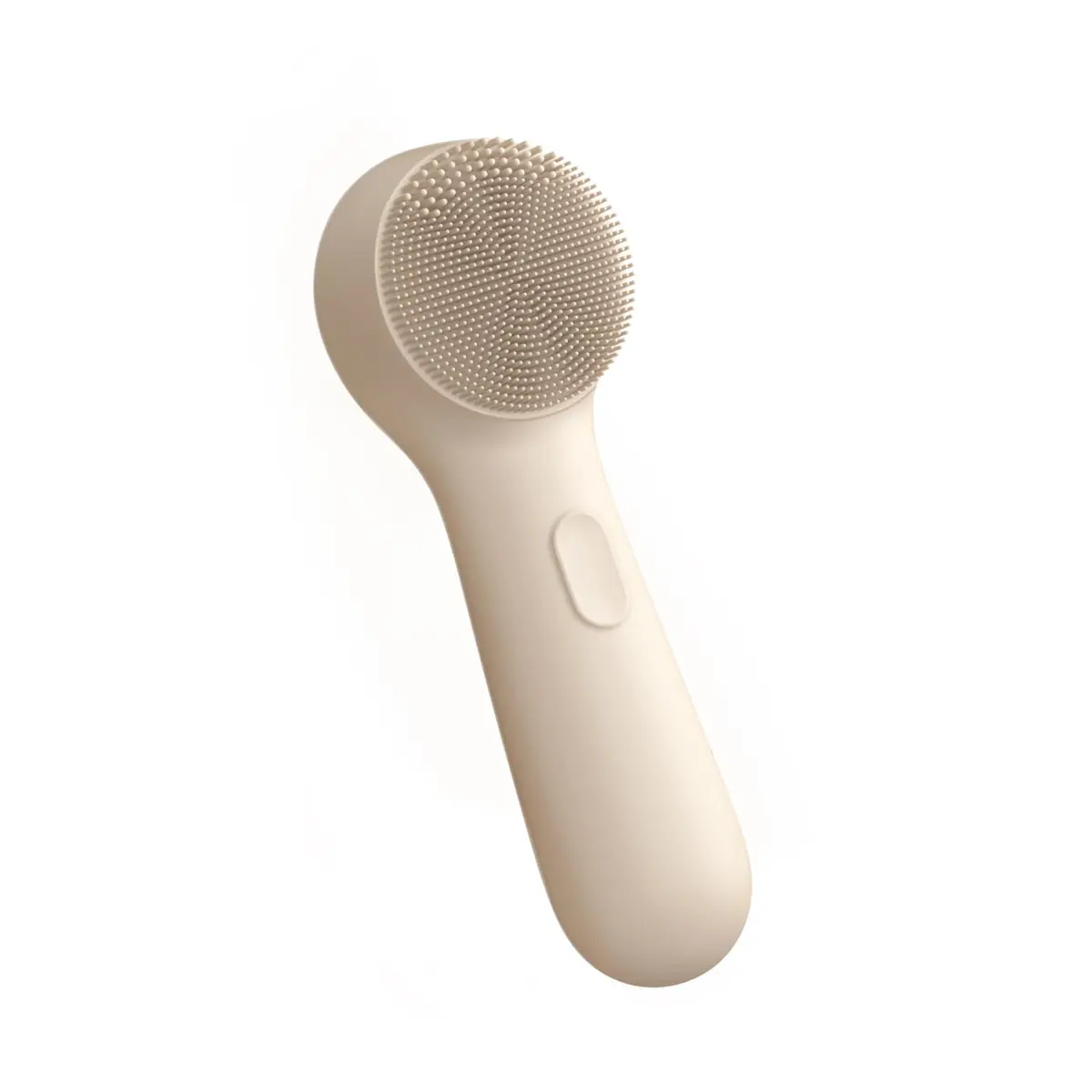 GOKOCO Escova de Limpeza Facial Elétrica Sônica de Silicone PN003, 3 Modos Ajustáveis, Dupla Zona de Cerdas, Bateria de Longa Duração, IPX7 Impermeável, Carregamento Type-C, Portátil, Bege - 1