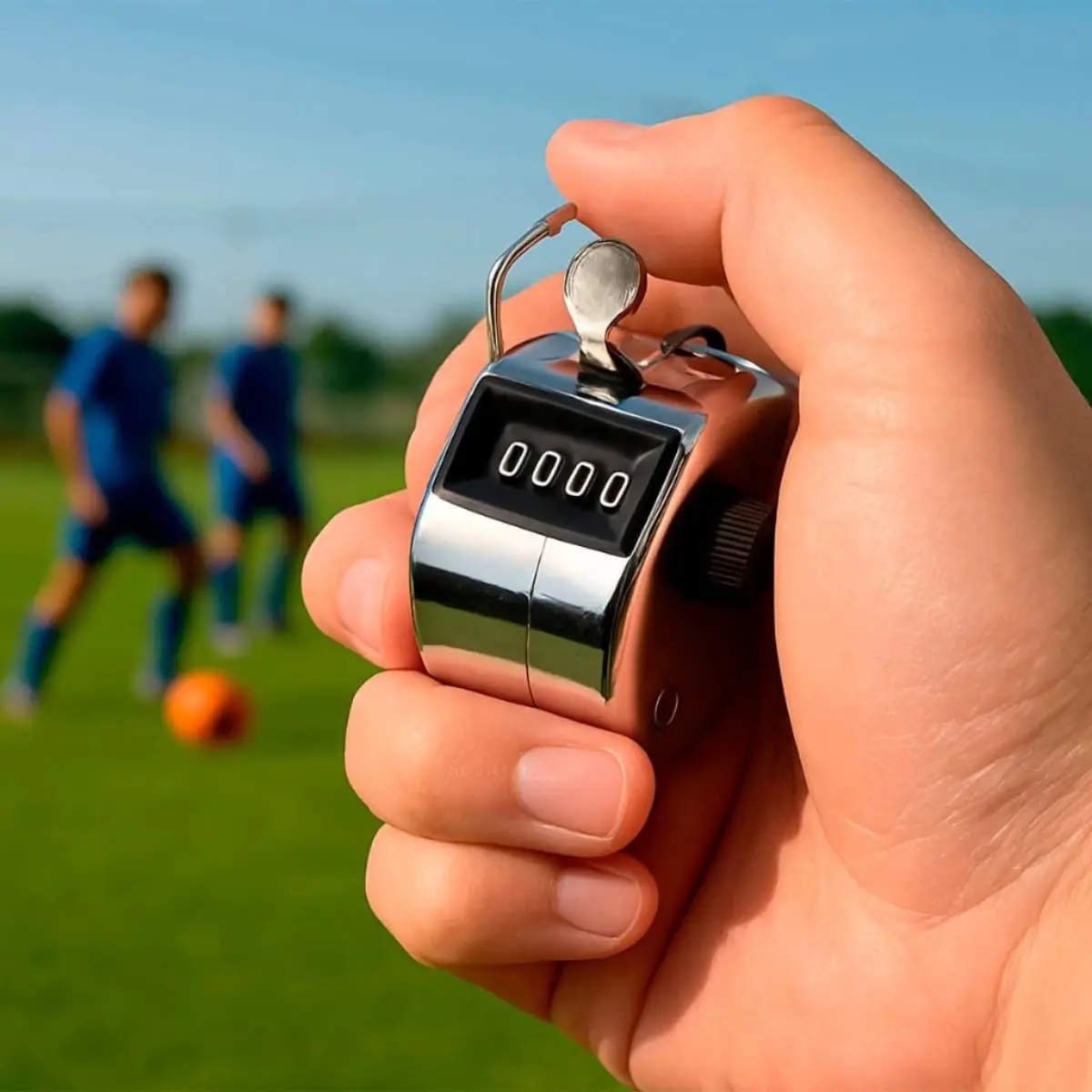 Contador Manual Mecânico 4 Dígitos Analógico Numérico Pratico Controle de estoque Para Esportes Academia Excursões