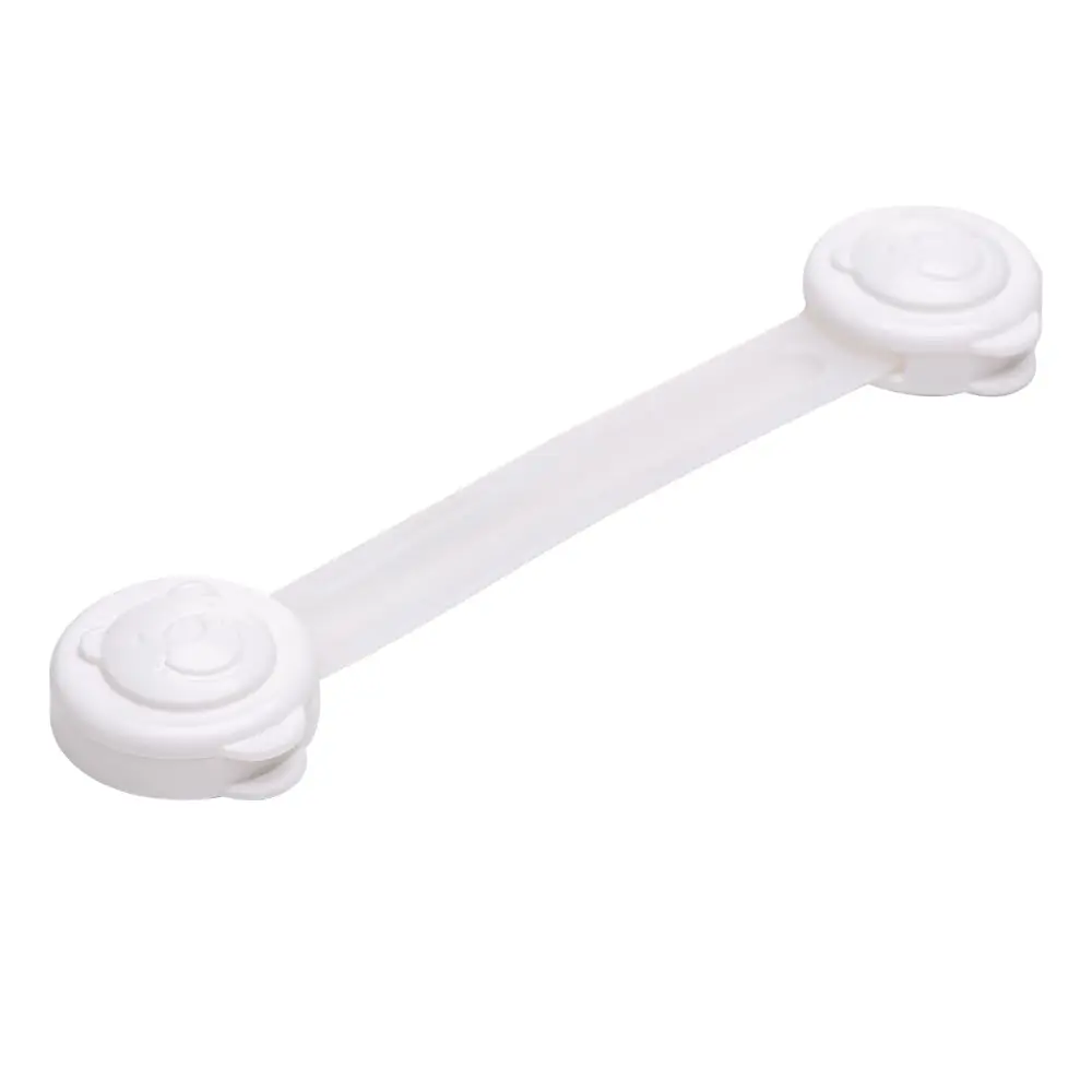 LYOR - Conjunto 4 Travas de Segurança 13,5cm x 3,5cm x 1,5cm Branco Plástico