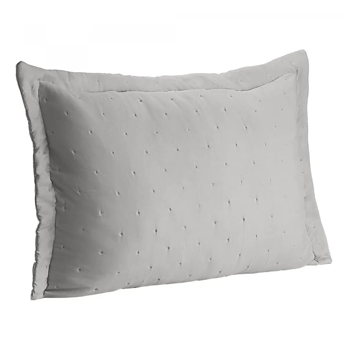 LYOR - Porta Travesseiro Matelassê 50cm x 70cm Saphira Toque 300 Fios Microfibra Cinza - 1