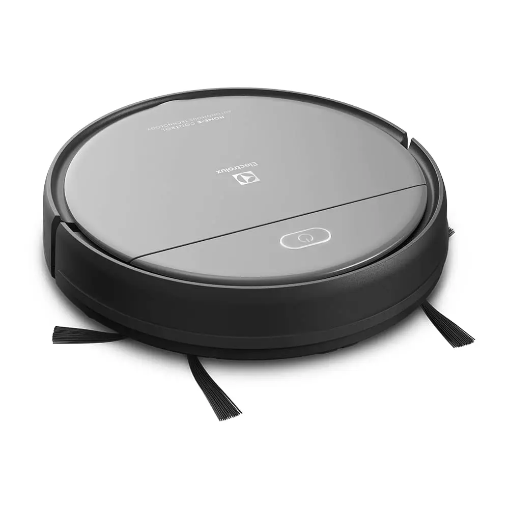 Aspirador de po robo Electrolux 2h20min controle remoto bateria longa duração automatico varre aspira passa pano ERB20 bivolt preto sensor antiqueda - 1