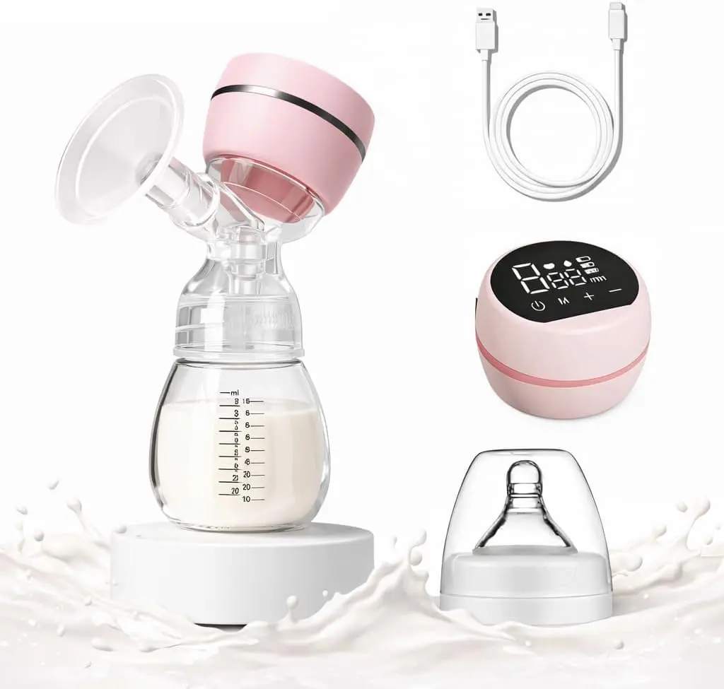 Bomba Tira Leite Elétrica Portátil Recarregável LED BPA Free | Livre BPA