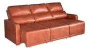 Sofá 4 Lugares Retrátil Reclinável 2,50m Veludo - 1
