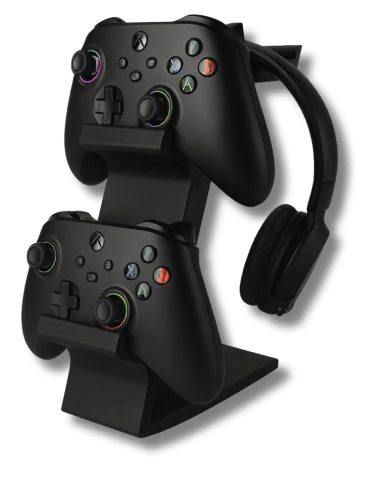 Suporte Porta Controle Gamer Headset Fone de Ouvido Organizador de Controle para Videogame acompanha 3 clip fecha alimento- YASDA (PRETO) - 1