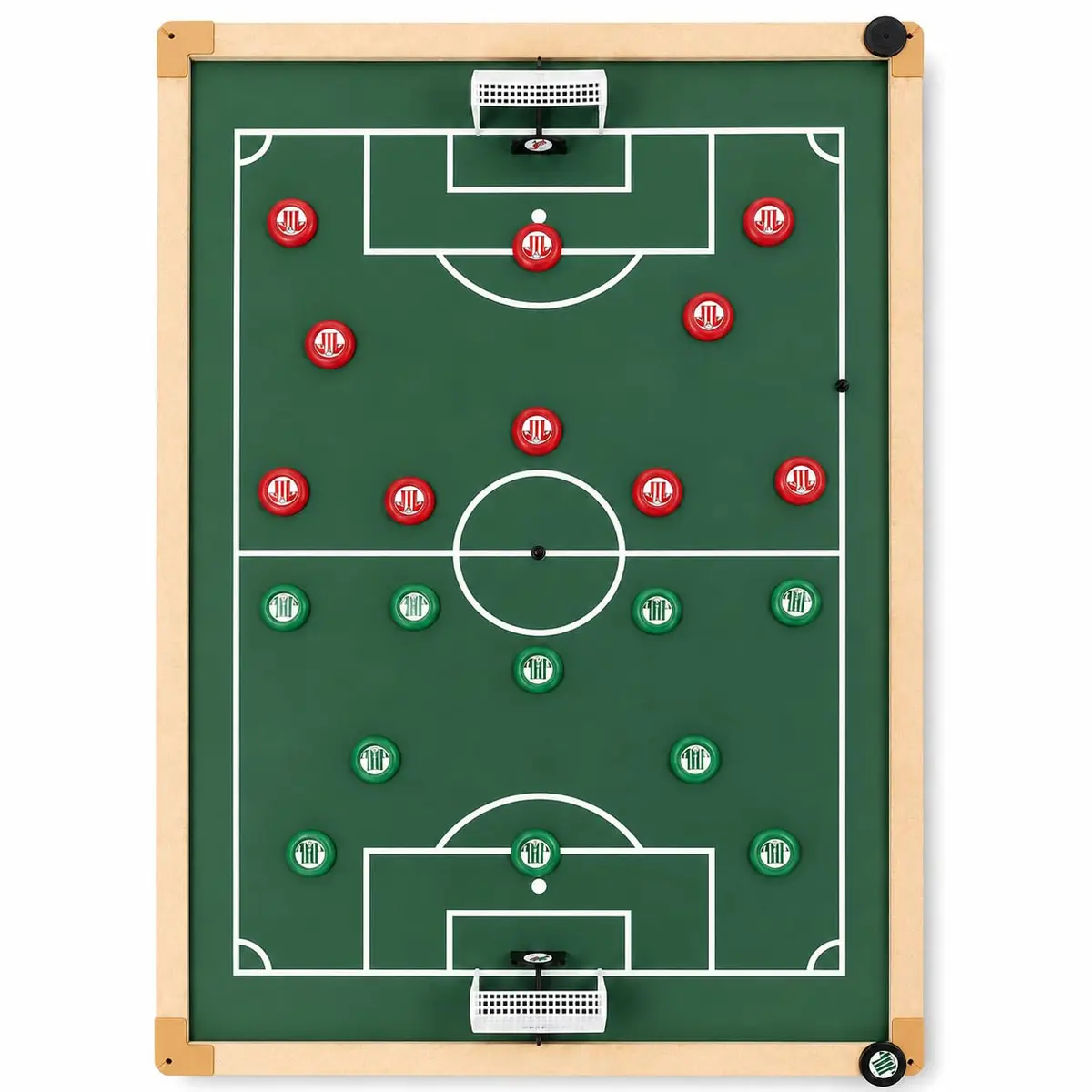 Mesa de Futebol de Botão Profissional com 2 Times Completo | Tabuleiro MDF Resistente- Diversão em Família e Amigos - Copa Chegando compre e ganhe o kit de botoes do brasil 90x60